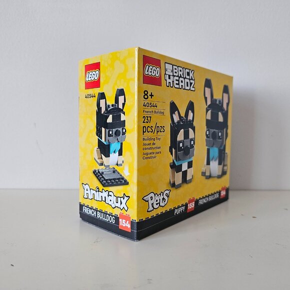 NIB LEGO 40544 BrickHeadz Pets French Bulldog 237 pcs - FACTORY SEALED! RETIRED! - Picture 2 of 5